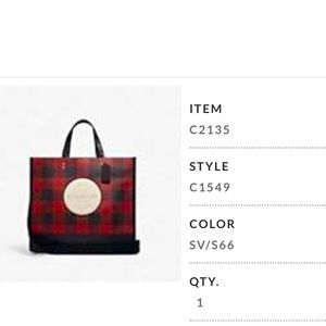 COPY - Plaid coach purse